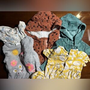 Lot of multiple items including Carter's Brown Leopard Print Bodysuit
